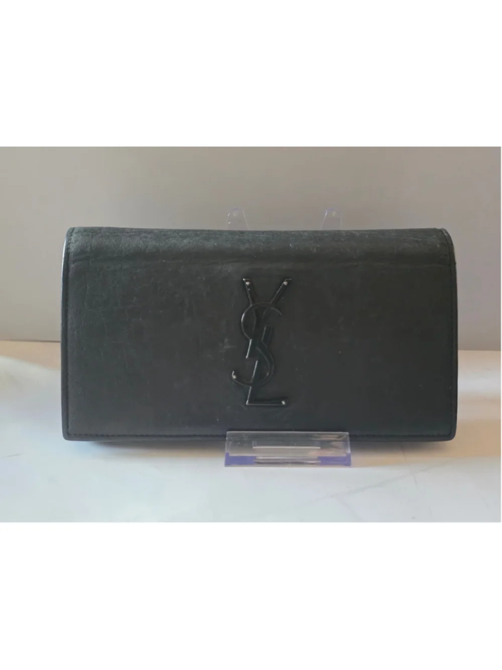 Saint Laurent YSL Black Leather Wallet